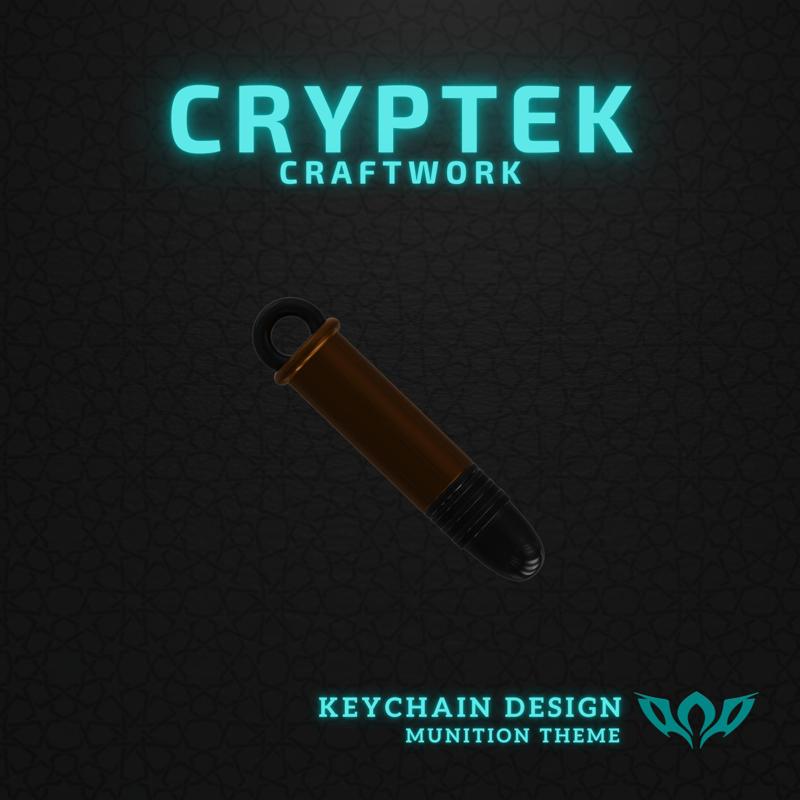 05. _22LR 45 Grain M22 Subsonic Ammo - Winchester USA - Tiny Titans: _22LR 45 Grain M22 Subsonic Ammo Winchester USA Ammo Keychain 3D Print File - Military Ammunition - Rimfire Cartridge type Ammunition