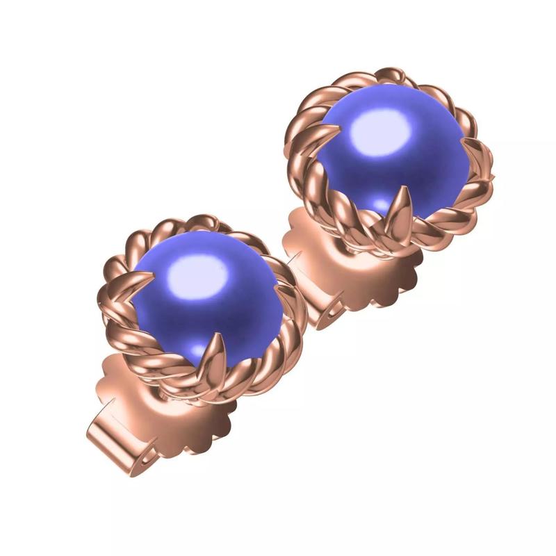 Beautiful Pearl Rope Collete Stud Earring