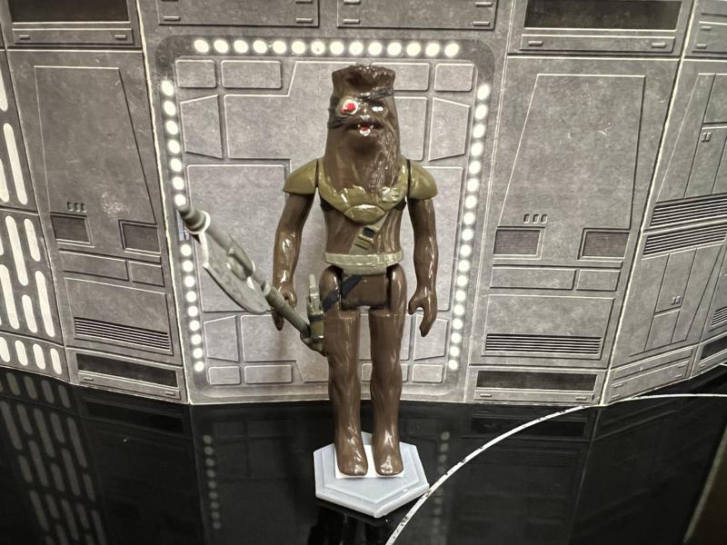 STAR WARS CHEWBACCA, SNOOVA BOUNTY HUNTER DISGUISE, SHADOWS OF THE EMPIRE, CUSTOM VINTAGE KENNER, HASBRO ACTION FIGURE, 3.75", 1/18, 5POA