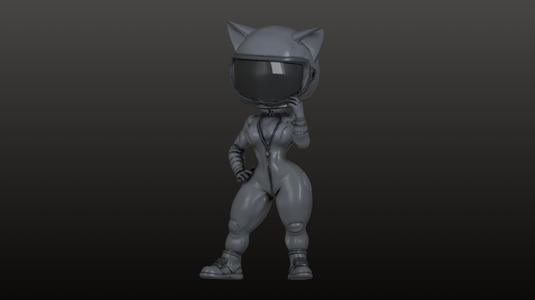 Biker Chick chibi