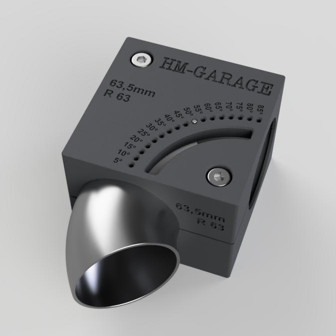 Pipe elbow sawing aid 63.5mm R63 Elbow welding elbow cutting aid