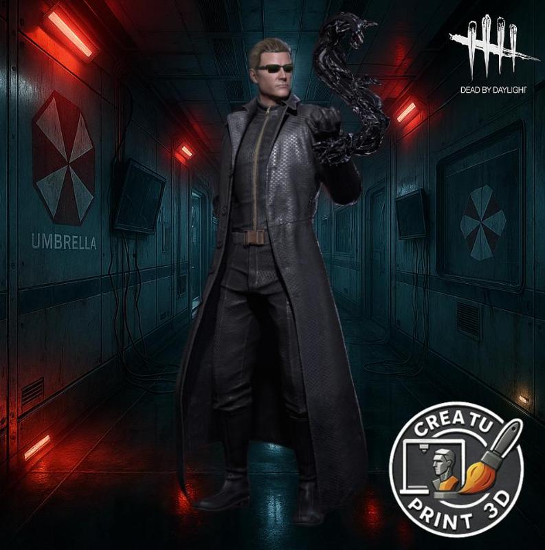 Albert Wesker The Mastermind Residual Evil Dead by Daylight 3D Printable Model / Albert Wesker El Cerebro Residual Evil Dead by Daylight Modelo 3D Impresible