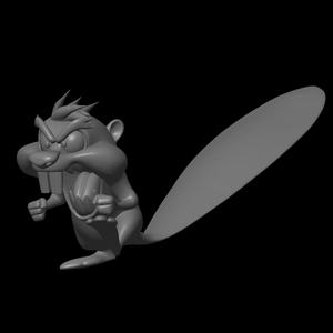 cartoon squirrel model