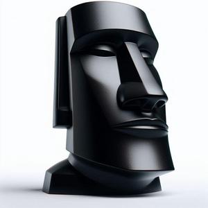 Easter Island Head 3D Print – Decorative Moai Sculpture Showpiece