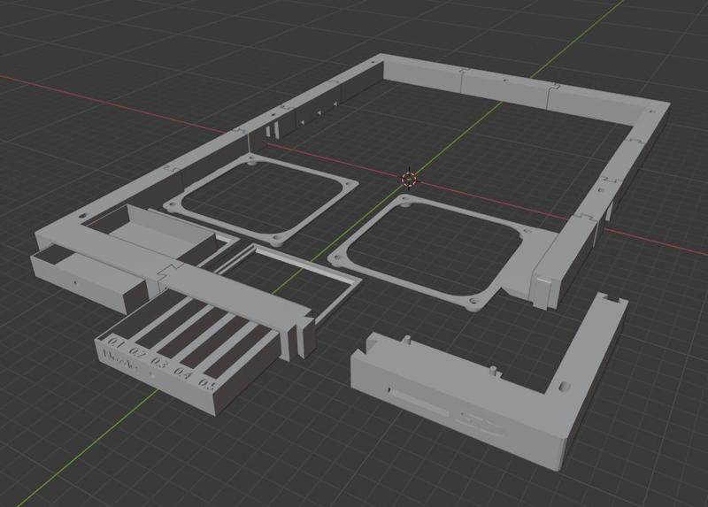 Anycubic Mega Liftup Frame (big fans, front SD, drawers)