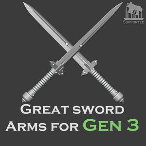Gen 3 Great sword arms (Ver.1 Update)
