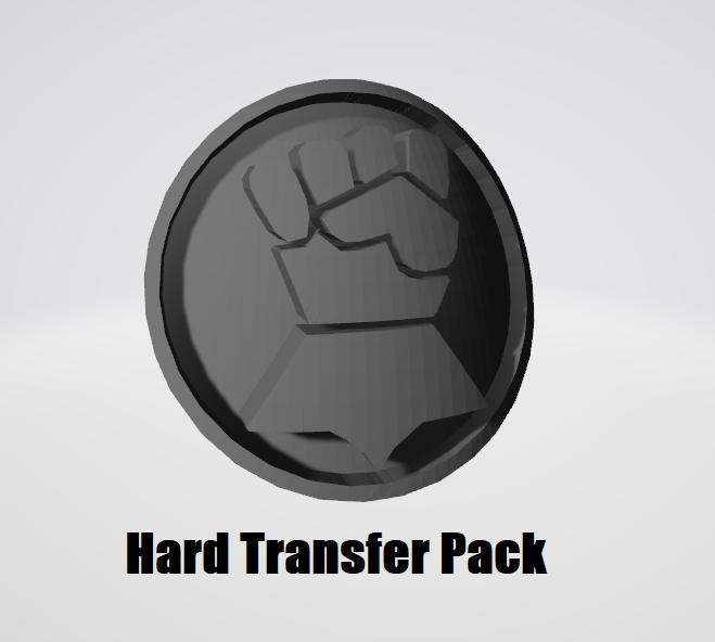 IMPERIAL FISTS SUCCESSORS SPACE MARINE ICON MOULDED HARD TRANSFER PACK