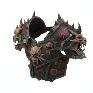 Brutal Warrior Shoulder Pauldrons Set - Modular Armor Bits for Sci-Fi & Fantasy Miniatures