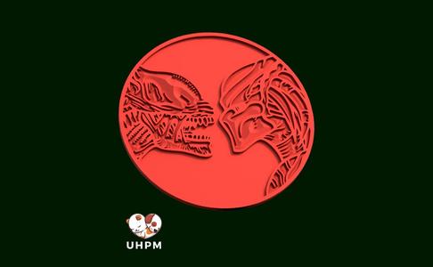 Cup Holder + Button + Frame + Set Alien vs Predator