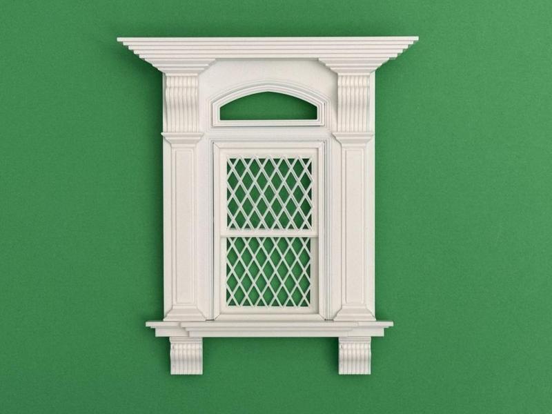 VICTORIAN WINDOW 1:12 DOLLHOUSE SCALE