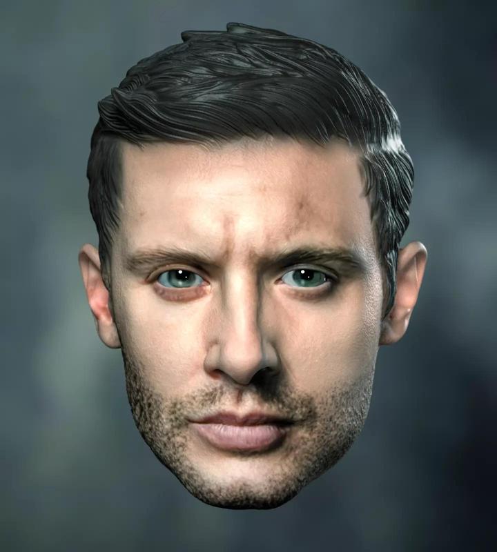 Supernatural Dean Winchester Jensen Ackles Head Headsculpt