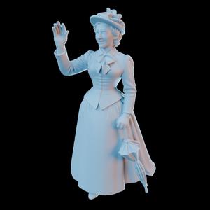 Victorian Lady Train Model