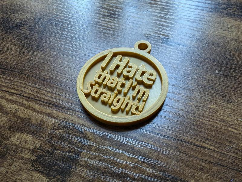 🏅 I Hate That I'm Straight Medal 🏅