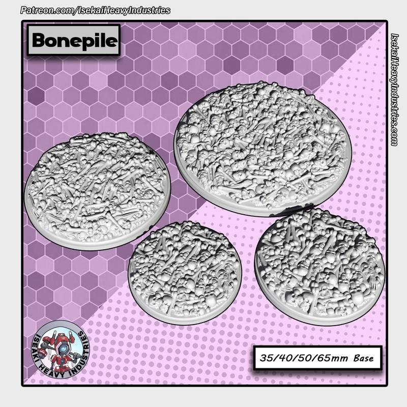 Bonepile Bases - 35/40/50/65mm