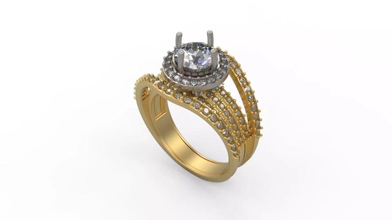 Woman Solitaire Ring 520