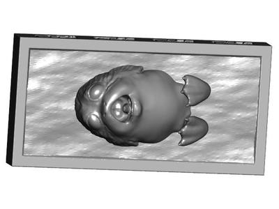 Carbonite Encased Porg w/ Optional Control Panels and 2 Stands