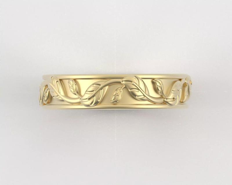 Leaf Carving Ring