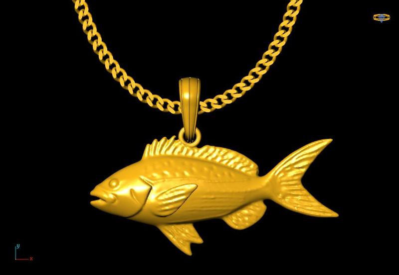 fish charm 20mm