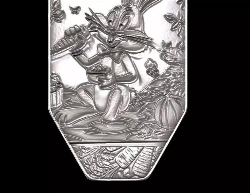 Rabbit Eating Carrot Pendant