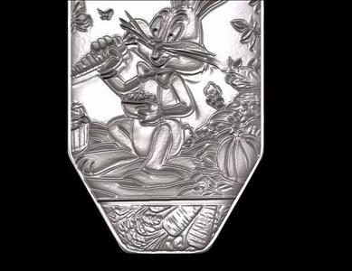 Rabbit Eating Carrot Pendant