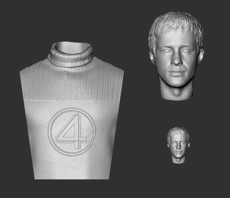 (1/6 1/12) X-MEN Human Torch Johnny Storm Joseph Quinn The Fantastic Four: First Steps (2025) Bust headsculpt