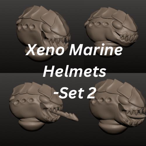 Xeno Marine helmets -set 2