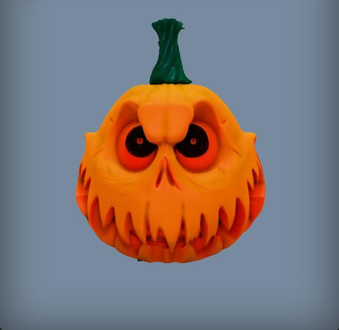 Sinister Pumpkin Face – Halloween 3D Print
