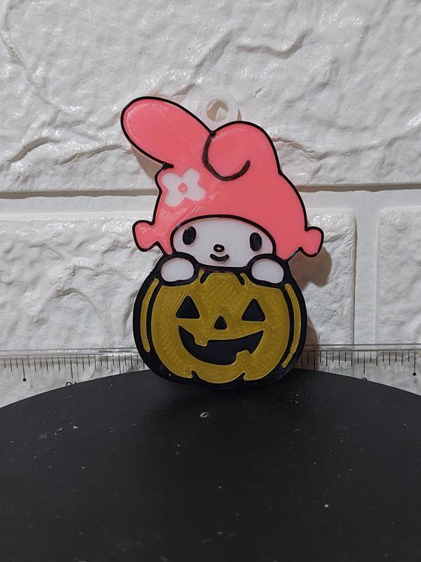 keychain melody halloween, sanrrio