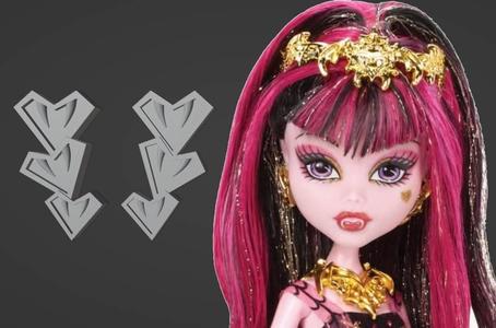 Draculaura 13 Wishes Earrings Replacements