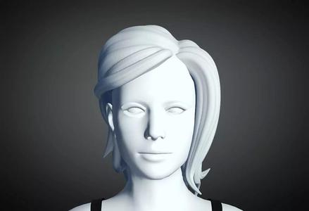 3D Hair style for Female 55 3D model