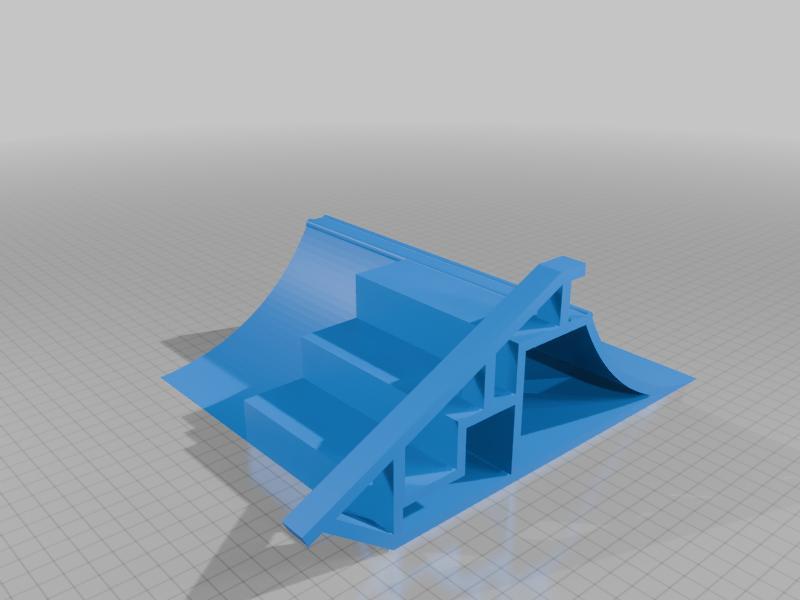 Fingerboard ramp rail stairs