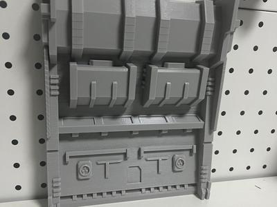 Wall-Mounted Hangar/Mecha Background Panel (Super Space-Saving for Model Cabinets)