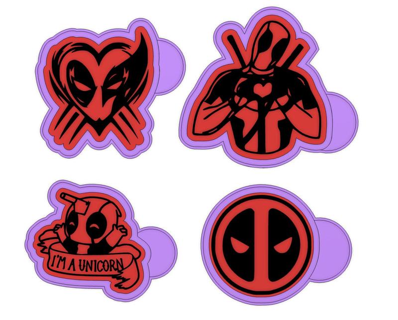 deadpool x 4 FRESHIE BLANK MOLD HOUSING STL