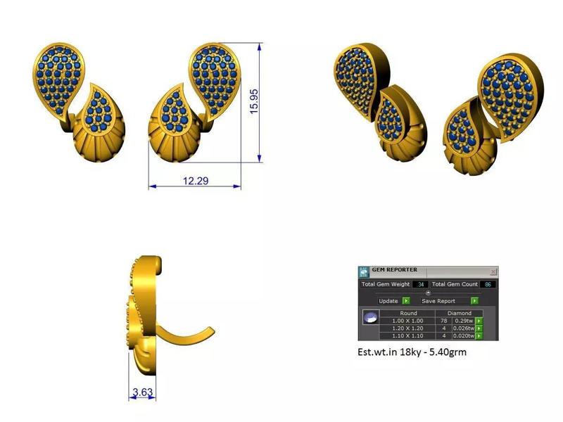 pear shaped earrings