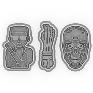 Terminator Iconic Cookie Cutter & Stamp Set - 3 Designs