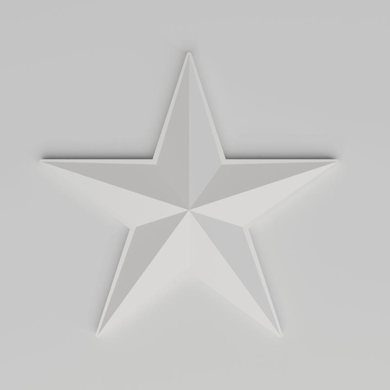 Star Fridge Magnet | 3D Printable Decorative Magnet Design | STL STEP FBX | Fits 12x3 & 15x3 mm Magnets | Digital Download