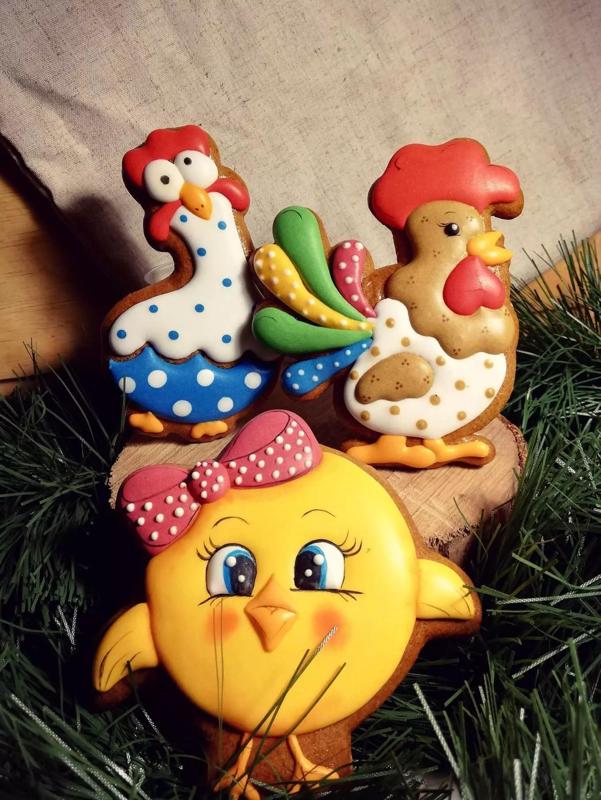 Crazy chickens set of 2