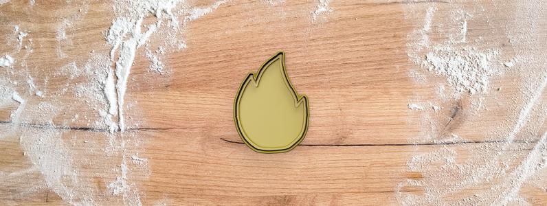 Flame cookie cutter from fallas