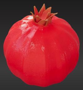Realistic Pomegranate Fruit