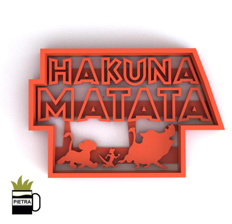 HAKUNA MATATA LOGO FONDANT COOKIE CUTTER