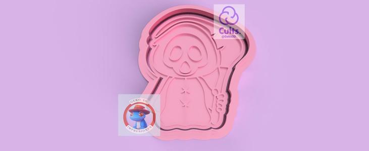 Grim reaper cookie cutter (Grim reaper cookie cutter)