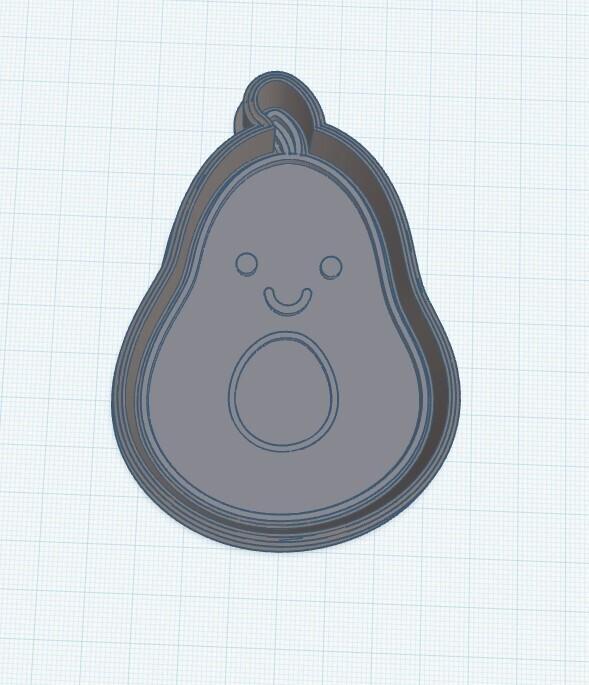 Avocado Cookie Cutter - Smiley