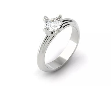 D-0481 solitaire diamond engagement ring gold