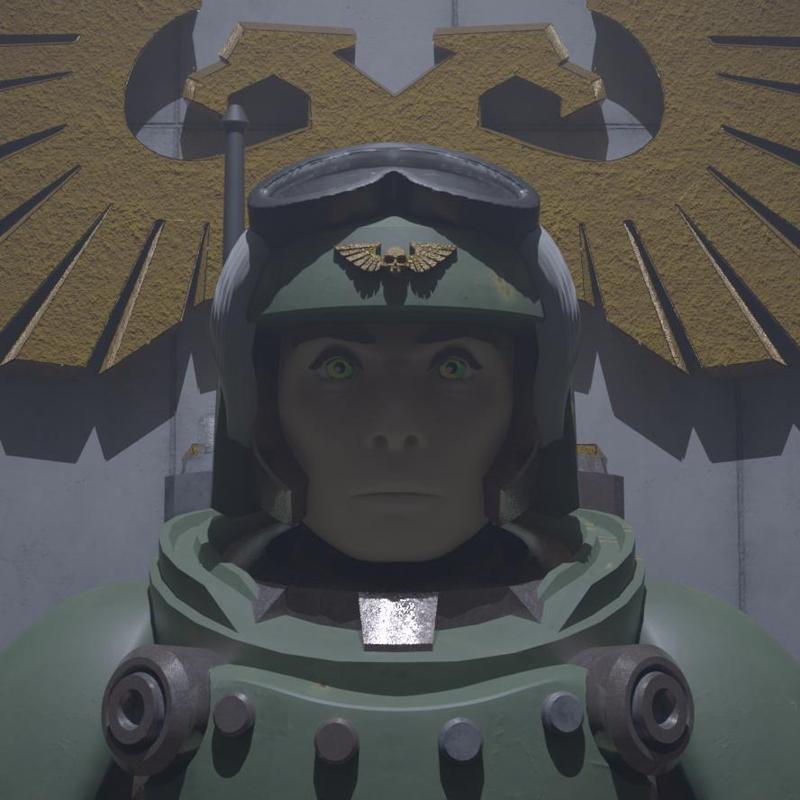 Male Space Soldier Heads [Pre-Supported]