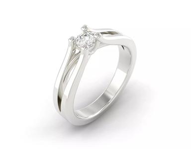 D-1047 diamond engagement ring gold