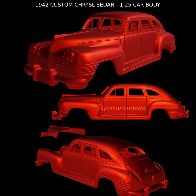 1942 CUSTOM CHRYSL SEDAN - 1 25 CAR BODY