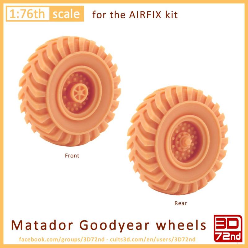 3D72ND - 1/76TH SCALE MATADOR GOODYEAR WHEELS