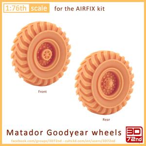 3D72ND - 1/76TH SCALE MATADOR GOODYEAR WHEELS