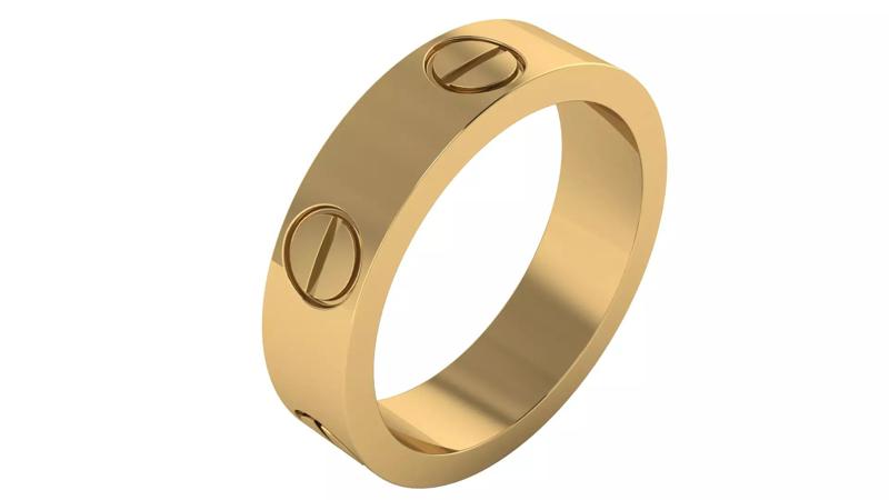 Cartier Love Ring Classic Model Size Usa 8 and a half