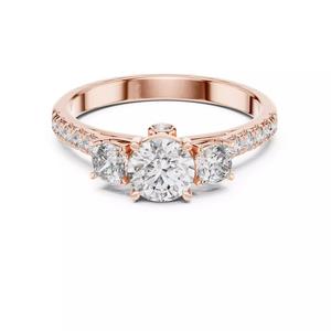 Cushion and Round Cut Diamond Engagement Ring 3DM STL Video